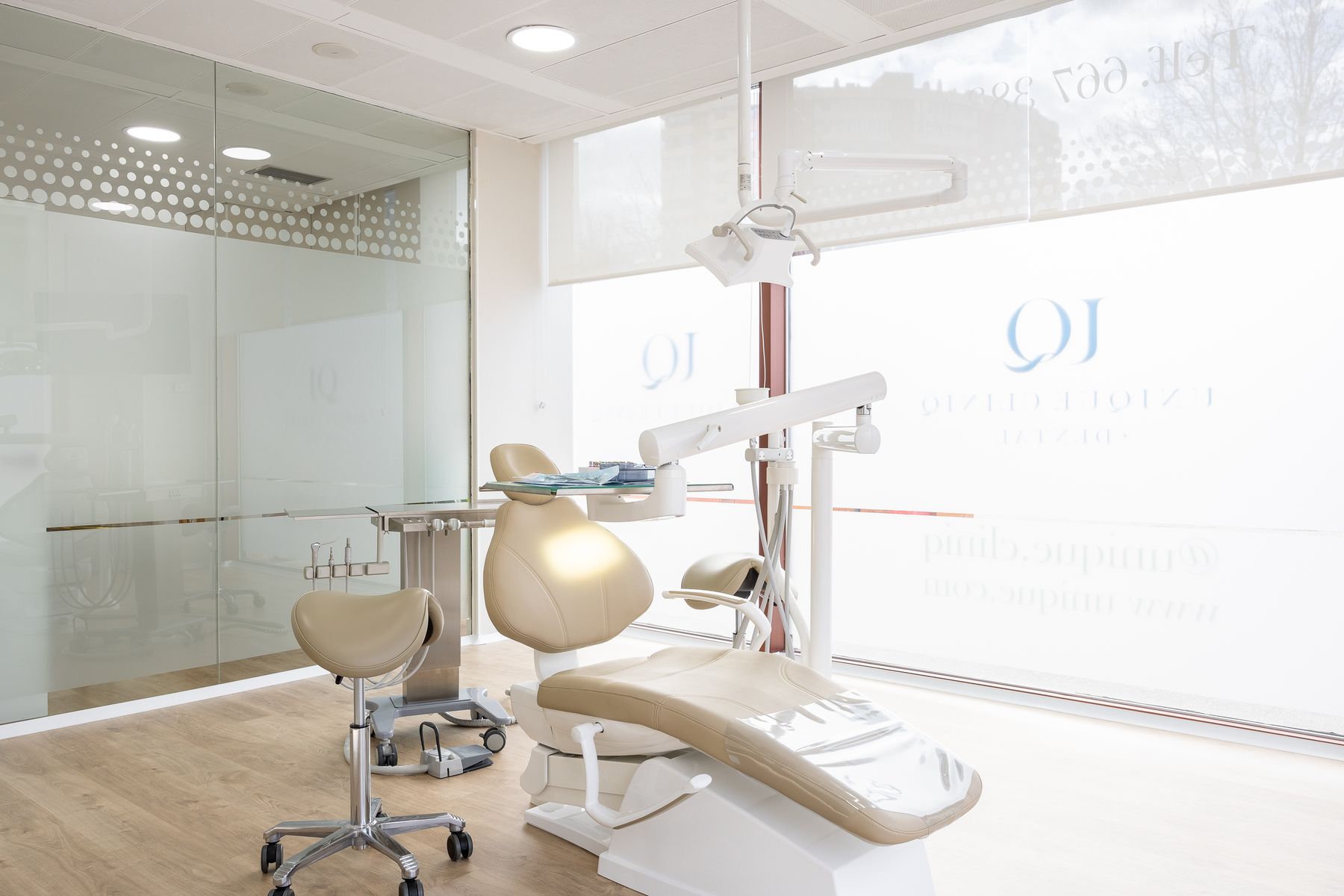 Intérieur d’Unique Cliniq, clinique dentaire à Madrid